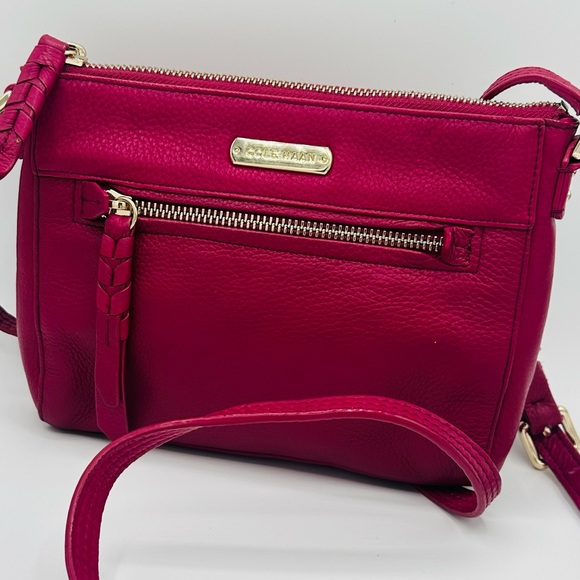 Fushia! Cole Haan Leather Crossbody Bag – Classic & Versatile Everyday Style - Picture 1 of 4
